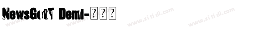 NewsGotT Demi字体转换
